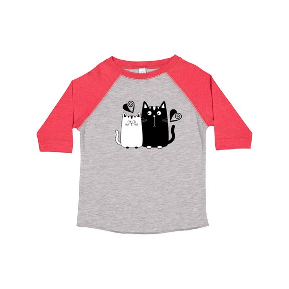 Inktastic Valentines Day Cat Couple Girls Toddler T-Shirt