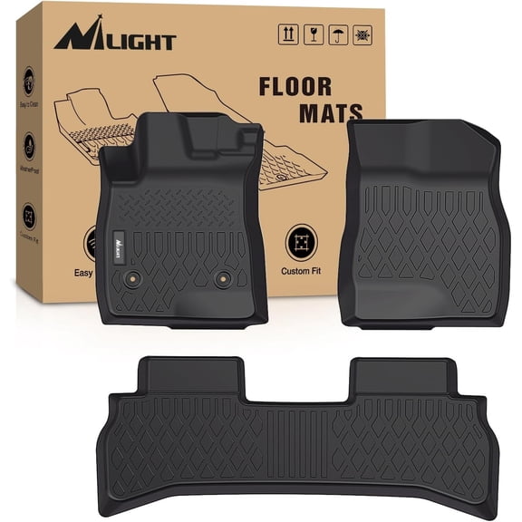Nilight TPE Floor Mats for Chevy Trailblazer (FWD Only) 2021 2022 2023 2024 2025,All Weather Custom Fit Heavy Duty Floor Liners