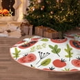 thumbnail image 5 of Sikiie Tomatoes Nativity Christmas Tree Skirt, Jesus Christian Winter Holiday Tree Mat Decoration(30-48IN)36", 5 of 6