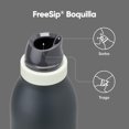 thumbnail image 4 of Owala FreeSip Twist - Botella de agua de acero inoxidable con popote y aislamiento t&eacute;rmico, para deportes y viajes, sin bisfenol A, 24 onzas, azul/gris (Foggy Tide), 4 of 6