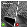 thumbnail image 3 of SIXHOME Bathroom Rug Non Slip Absorbent Bath Mat Soft Quick Dry Washable Bathroom Floor Rug for Shower Tub, 17"x28" Gray, 3 of 8
