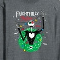 thumbnail image 3 of The Nightmare Before Christmas - Frightfully Festive Wreath - Men's Long Sleeve T-Shirt, 3 of 5