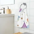 thumbnail image 7 of Ryvnso Unicorn and Stars Cotton Hand Towels Sets Face Towel 2 PCs Bathroom Decorative, 7 of 7
