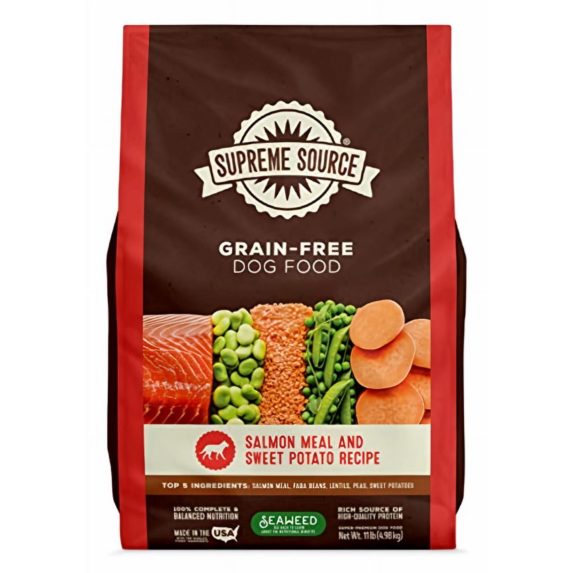 Supreme Source Grain Free Dry Dog Food, Salmon & Sweet Potato Recipe, 22 Pound Bag (Pack of 2)