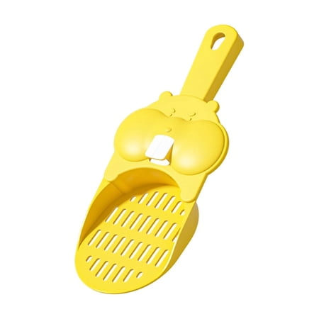 Tdxkok Hamster Urine Sand Shovel Small Pet Cage Cleaning Scoop Hollow Sieve Design Waste Separator Tool Non Slip Handle for Sand Maintenance