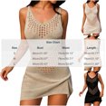 thumbnail image 2 of Dolkfu V-Neck Womens Summer Fall Dresses White Sleeveless Cutout Mini Bodycon Dresses Geometric Modern Vacation-Inspired Slim Dresses White,L, 2 of 4