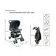 thumbnail image 4 of Carriola para Bebé D'Bebe Plegable Con Charola,6 a 24 meses o15kg Negro, 4 of 9