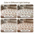 thumbnail image 7 of ODIKA 5'x7' Ultra-Soft Area Rug, Red Cream Vintage Hallways Faded Design Intricate Floral Motif with Antique Detailing Washable, Bare feet friendly, Silk-Touch for Bedroom Home office, 7 of 7