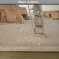 thumbnail image 6 of Ambesonne Galaxy Place Mats Set of 4, Planet Town Wars Image, Standard Size, Brown Blue, 6 of 6
