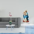 thumbnail image 2 of Escultura de flamenco en acrílico, estatua de resina de arte moderno, adorno de mesa único, decoración para el hogar, chimenea, jardín, estanque, maci, 2 of 8