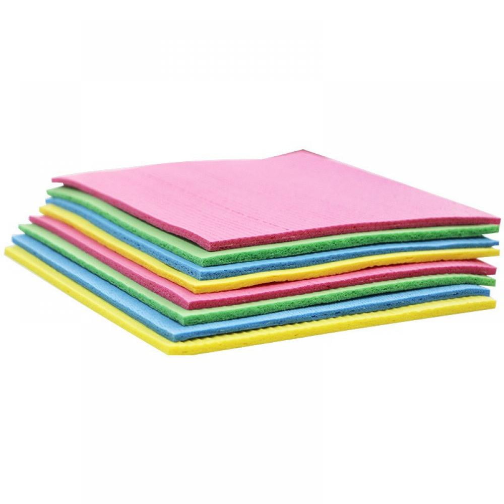 Details about   5/10x Sponge Cloth Eco-Friendly Super Absorbent Cellulose Dishcloth Towels 
