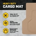 thumbnail image 6 of Cat® ToughRide Heavy Duty Rubber Floor Mats & Cargo Trunk Liner for Car SUV Van Sedan, Beige, 6 of 7