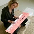thumbnail image 4 of Gymax 61-Key Foldable Piano Keyboard w/MIDI Split Function Headphone Sustain Pedal Pink, 4 of 10