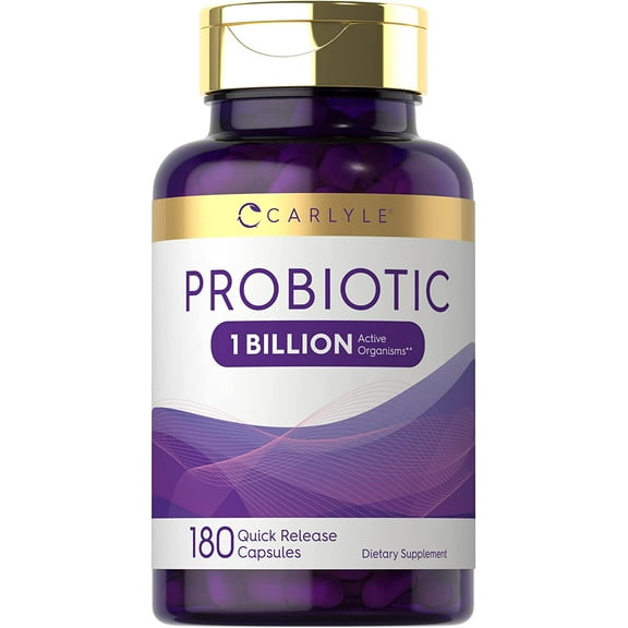 Probiotic for Women & Men's Digestive Health | 1 Billion CFU|180 Capsules | by Carlyle