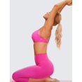 thumbnail image 3 of Sostén CRZ YOGA Sensación Desnuda con Tirantes Cruzados y Soporte Medio Morado L, 3 of 5