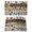 Brown, variant on Cute Dog Claws Placemats Set of 6, Farmhouse Blue Wooden Puppy Pawprints Placemats for Dining Table, Place Mats for Kitchen Tabletop, Waterproof Wipeable Dining Table Mats Set