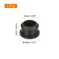 thumbnail image 3 of Silicone Snap in Locking Hole Plugs, Seal Cover Panel Round for Kitchen Rubber Bulkheads 14mm Black,4Pcs, 3 of 7