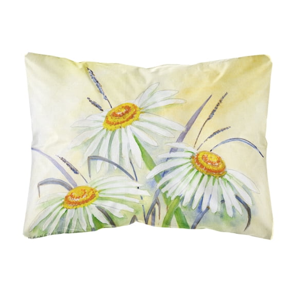 Carolines Treasures BMBO1108PW1216 Daisies by Maureen Bonfield Canvas Fabric Decorative Pillow, 12H x16W, multicolor