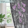 thumbnail image 4 of Yayeee Window Curtains Light Filtering 63"x52" Grommet Panel Pair Home Living Room Decor, Gothic Floral Print, 4 of 7