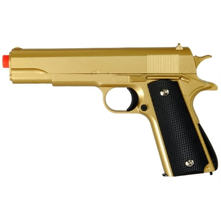 Airsoft Colt - COLT 1911 METAL AIRSOFT SPRING ACTION PISTOL M1911 M9 GUN - GOLD G13G
