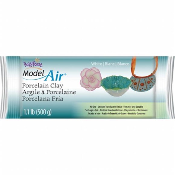 Polyform AD3350 Model Air Pâte à Modeler en Porcelaine 1,1 Lb - Blanc