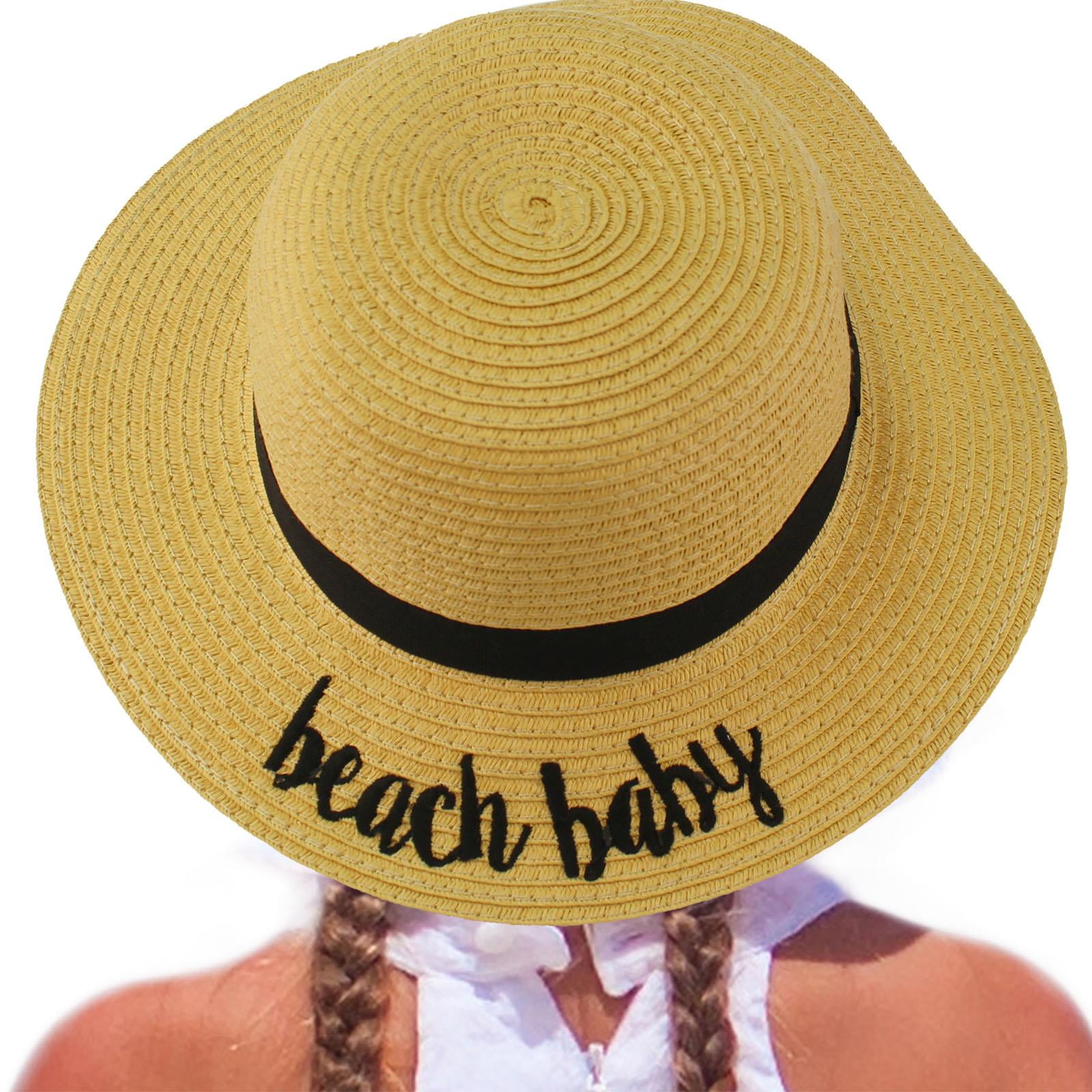 C.C Girls Kids Wording Sayings Summer Beach Pool Floppy Dress Sun ...
