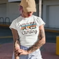 thumbnail image 2 of Distressed Life Is Best When You're Camping - Vintage Mountains Art Merch Gift, Heather Grey T-Shirt, Small, 2 of 5