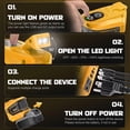 thumbnail image 4 of Inversor de corriente LIVOWALNY 200W para batería Dewalt 20V, 4 of 5