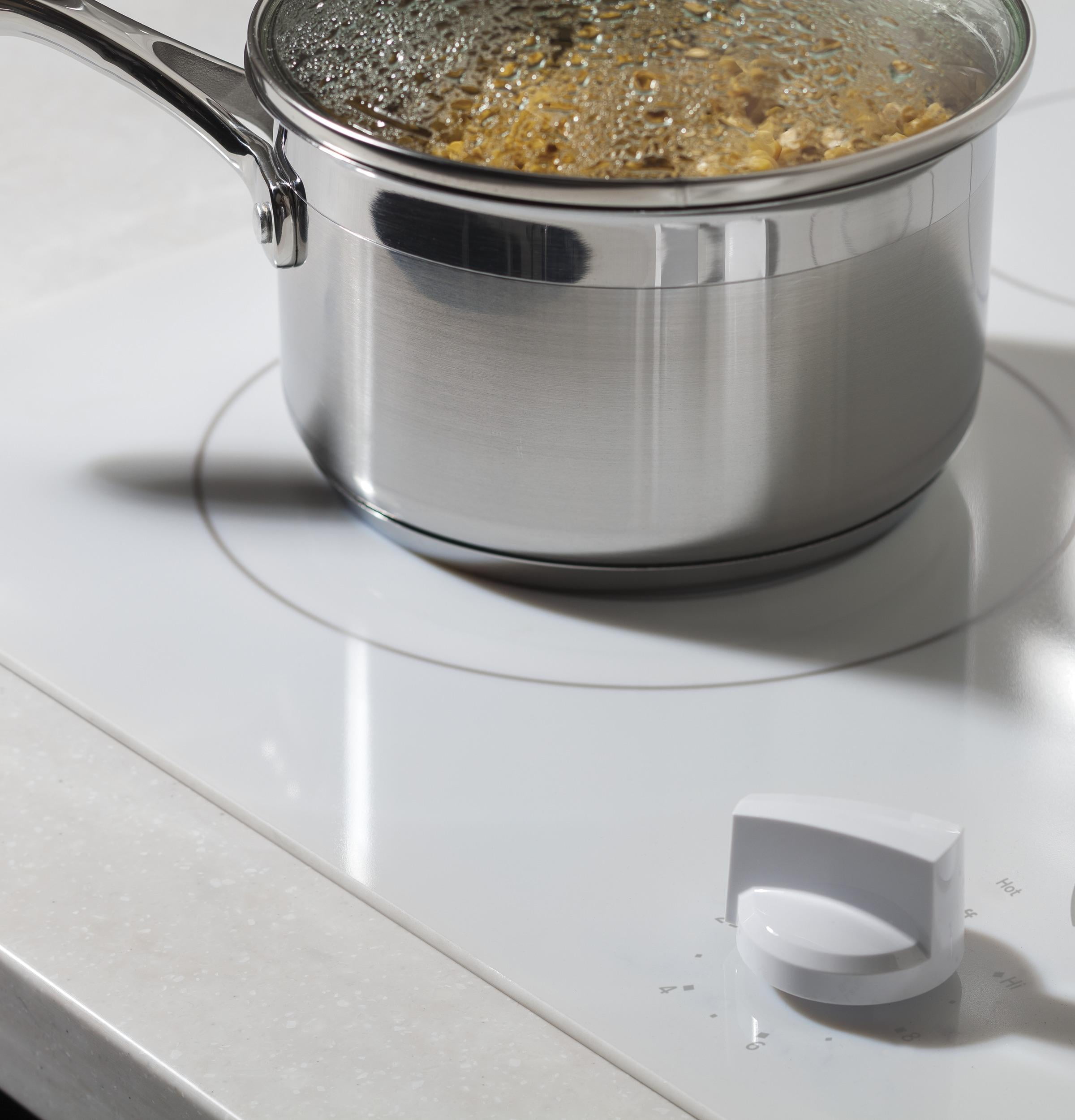 GE® 36" Built-In Knob Control Electric Cooktop, Model JP3036TLWW, Color White