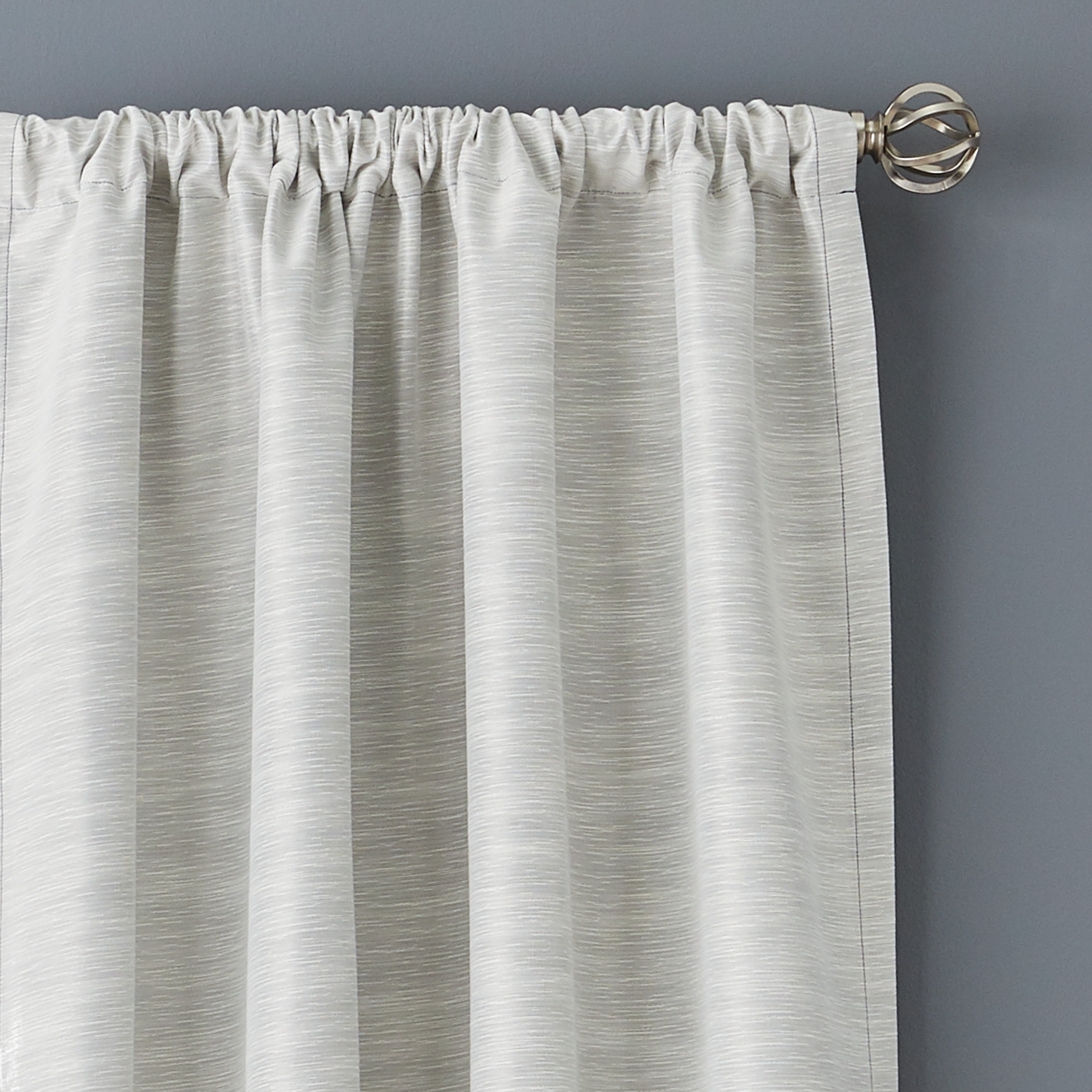 Better Homes & Gardens Colorblock Rod Pocket and Back Tab Blackout Curtain Panel, 1-Piece, Brown, 50" W x 84" L