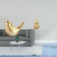 thumbnail image 2 of Figura de pájaro dorado moderno y calabaza de latón, estatua de animal, adorno Feng Shui, escultura artesanal para decoración del hogar, oficina, sala, 2 of 8