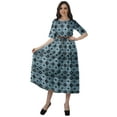 thumbnail image 2 of Moomaya Printed Short Sleeve Dress Pleated Women Plus Size Casual Work Dress, 2 of 6