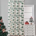 thumbnail image 5 of Twfbrm Christmas Curtains for Living Room and Bedroom - Merry Christmas Tree Snowflake Print Blackout Curtains Grommet Top Room Blackout Curtains Red Xmas Window Drapes, 1 Panels, 5 of 7