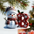 thumbnail image 3 of Adornos Navideños con Letras 2025, Colgante de Ciervo Navideño, Decoración de Madera para Mesa, Adornos Personalizados, 3 of 6