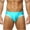 Sky Blue, variant on Sunvit-Panties Young Mens Stretchy Nylon Spandex Briefs - Low-Rise Comfortable Underwear with Contrasting Trim, Size S Red for Daily/Gym/At-Home Wear