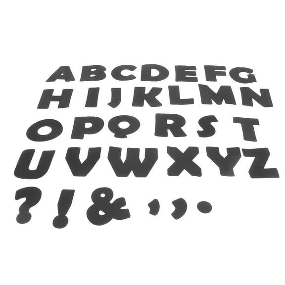 150 Pcs Letters for Wall Decor Precut Bulletin Boards Black