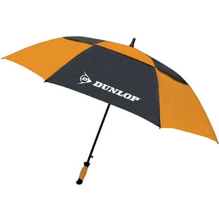 60 Brand Double canopy golf umbrella, windproof, with black rubberspray molded