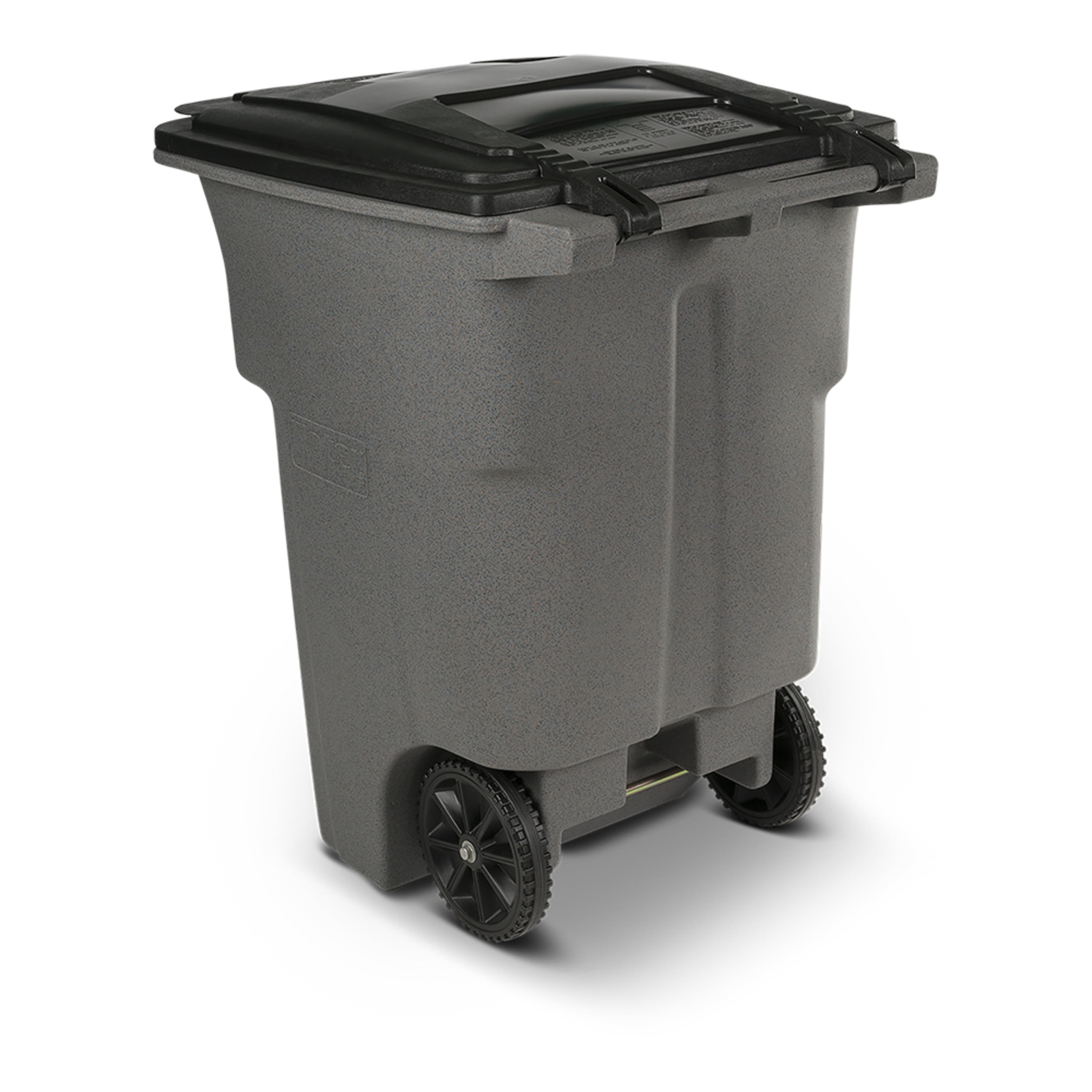Toter Heavy Duty Two-Wheel Trash Cart w/Casters, 96 Gallon