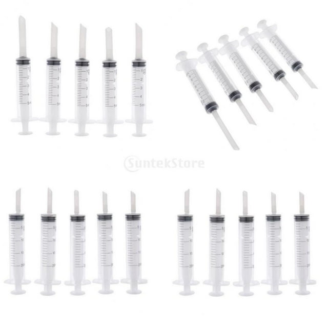 Alimentador de nga de Alimentación de 5 Piezas Alimentador de Agua para Pájaros de Bebé 5 Ml+5 PCS Parrot Alimentación de La