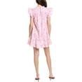 thumbnail image 2 of Sail to Sable womens  Ruffle Mini Dress, XL, Pink, 2 of 3