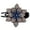 Blue, variant on sunsanly Anti-slip Tooth Temperament Exquisite Hair Clip Shining Rhinestone Elegant Flower Decor Hairpin Hair Accessories