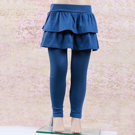 

Esho Little Girls Casual Warm Solid Leggings Big Girl Autumn Tutu Skirt Tights Pants 2-12T