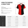 thumbnail image 7 of Two T T Shirts Red and Black V Neck Streetwear Oversize T-Shirt Short Sleeve Women Cool Tshirt Summer Design Clothing, 7 of 7