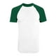 thumbnail image 1 of Augusta Sportswear - Camiseta de béisbol de manga corta para niño, M, color blanco y verde oscuro Ropa deportiva Augusta 424, 1 of 1
