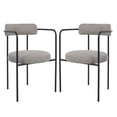 thumbnail image 2 of Safavieh Andrean Wood Dining Arm Chair in Gray / Black, 2 of 13