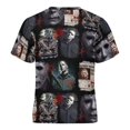 thumbnail image 5 of Michael Myers Halloween Unisex T-Shirt for Boys Girls Short Sleeve Sports Top Breathable Blouse 3D Prints Tee Shirts Casual Children Clothing 160CM, 5 of 8