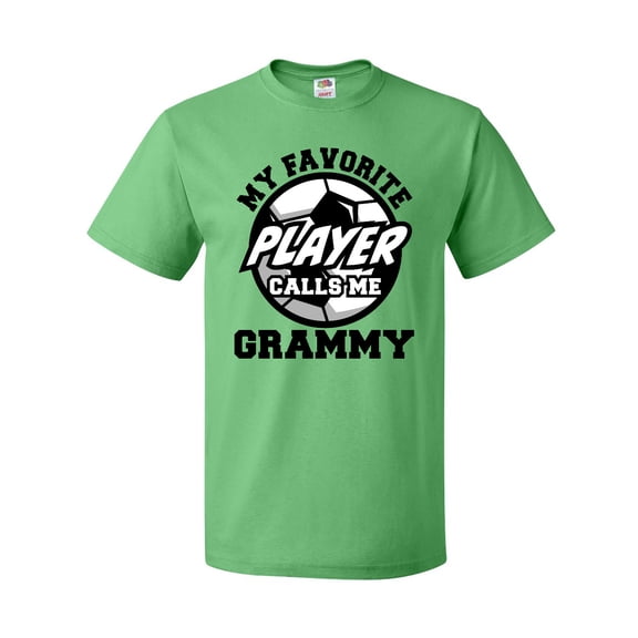 Inktastic Soccer My Favorite Player Calls Me Grammy T-Shirt