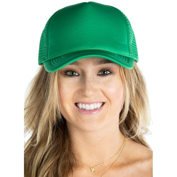 Foam Snapback Trucker Hat - Kelly Green