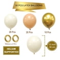 thumbnail image 2 of Balloon Aiwolf Blush Látex Neutro Dorado Beige 30 cm 50 unidades, 2 of 7