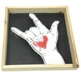 thumbnail image 4 of Wooden Love Finger Sign Decorative Wall Art, 4 of 5